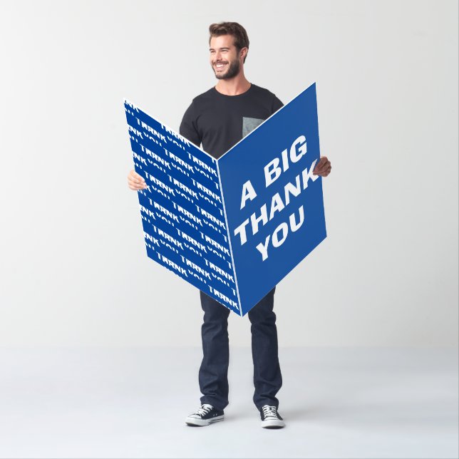 Thank you jumbo card oversized thank you card (In Situ)