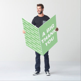 Thank you jumbo card oversized thank you card