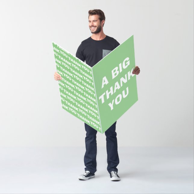 Thank you jumbo card oversized thank you card (In Situ)