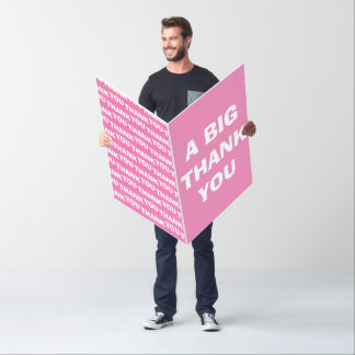Thank you jumbo card oversized thank you card
