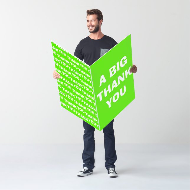 Thank you jumbo card oversized thank you card (In Situ)