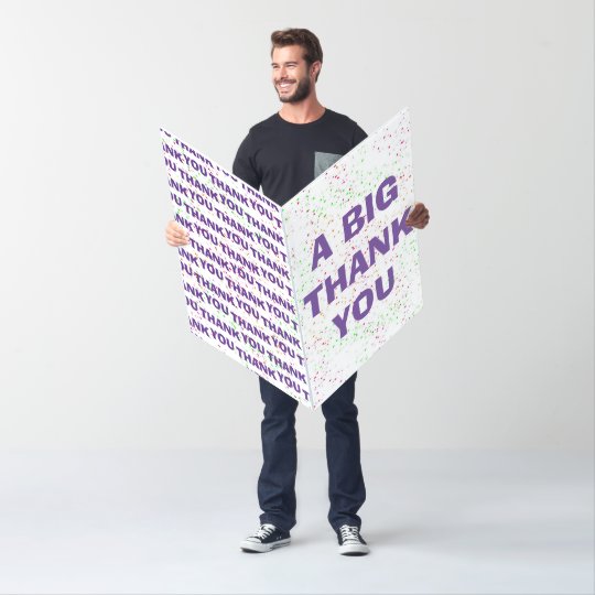 Thank you jumbo card oversized thank you card