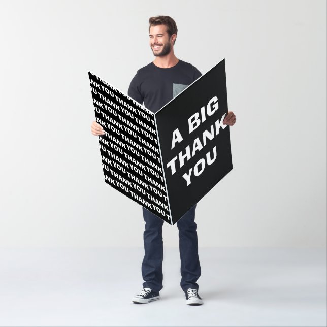 Thank you jumbo card oversized thank you card (In Situ)