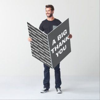 Thank you jumbo card oversized thank you card