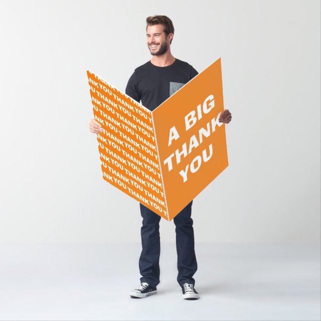Thank you jumbo card oversized thank you card (In Situ)