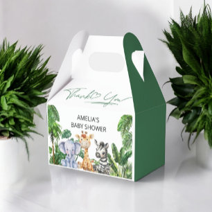 Thank You Jungle Safari Baby Shower  Favor Boxes