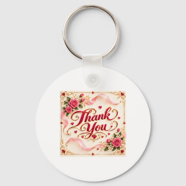 Thank you  keychain (Front)