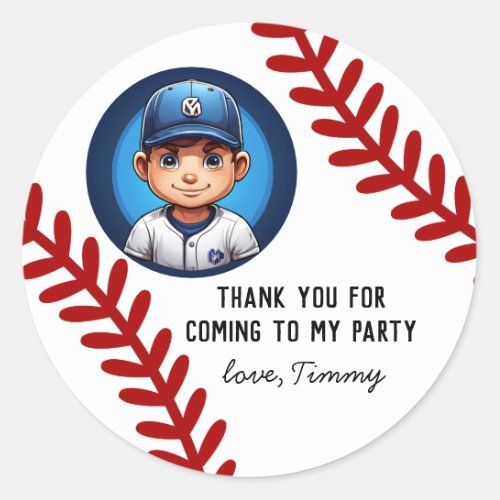 thank you kids team players sport softball classic round sticker