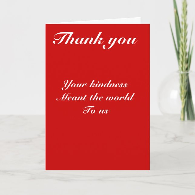 Thank you kindess (Front)