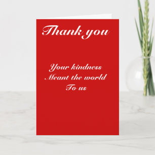 Thank you kindess