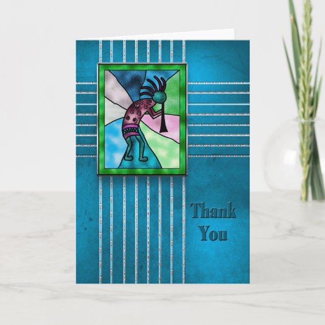 Thank You - Kokopelli - American Indian Collection Card (Front)