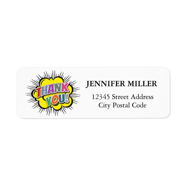Thank You Label (Front)