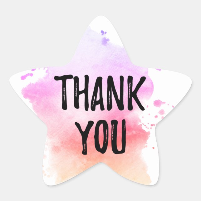 Thank you label (Front)