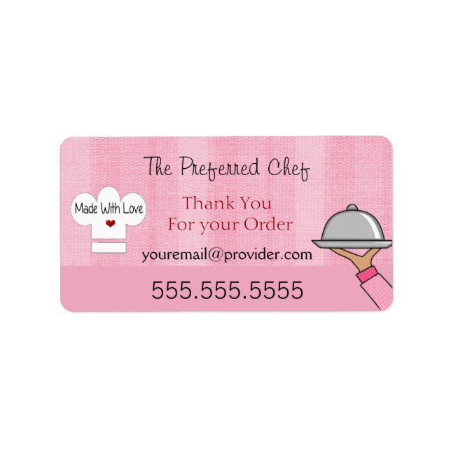 Thank You Label with Business Information (Front)