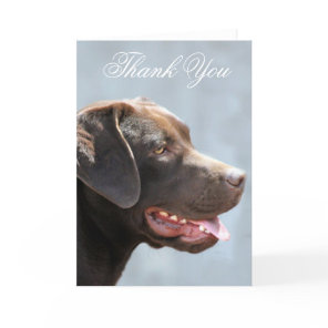 Thank You Labrador Retriever dog greeting card