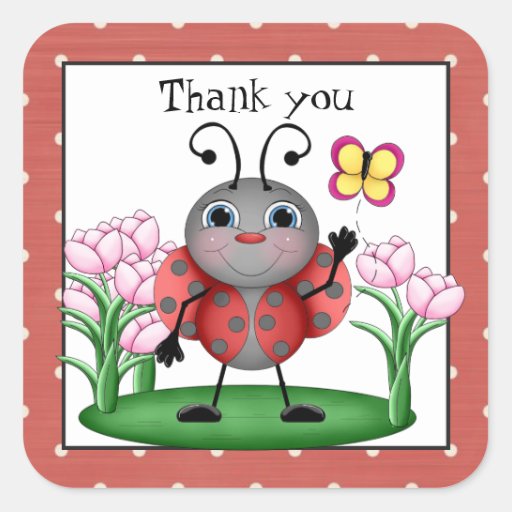 299+ Ladybug Thank You Stickers and Ladybug Thank You Sticker Designs ...