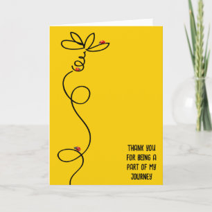 Thank You Ladybugs And Daisy Card