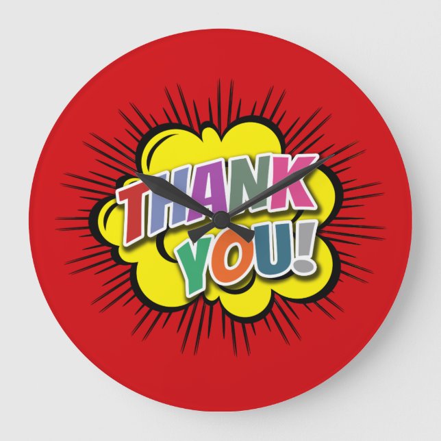 Thank You Large Clock (Front)