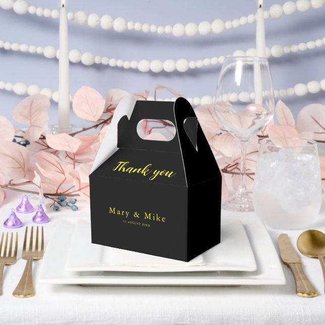Thank You Large Gable Favor Box for Any Occasion (Wedding)
