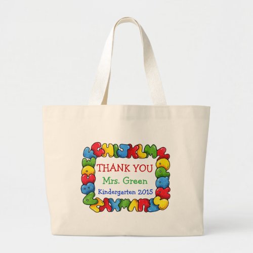 Thank You Large Tote Bag