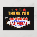 Thank You - Las Vegas Sign Fabulous Casino Night Postcard at Zazzle