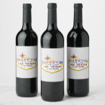 Thank you Las Vegas Wedding Labels<br><div class="desc">Thank you for coming to our Wedding in Las Vegas Wine Labels</div>
