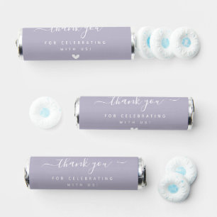 Thank You - Lavender Wedding Breath Savers® Mints