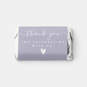 Thank You - Lavender Wedding Hershey's Miniatures