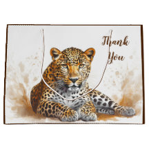 Thank You Leopard Animal Portrait