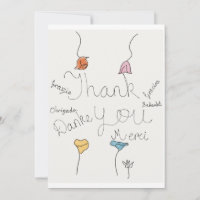 Thank you Letter in Different Languages 
