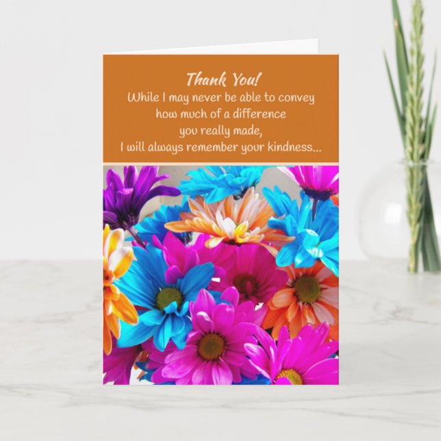 Thank You... Letterpress Thank You Card (Front)