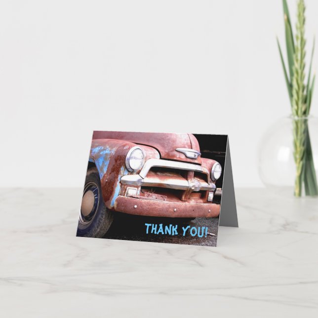 Thank you! letterpress thank you card (Front)