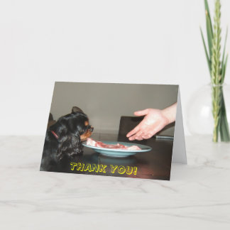 THANK YOU! LETTERPRESS THANK YOU CARD