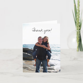 Thank you! letterpress thank you card