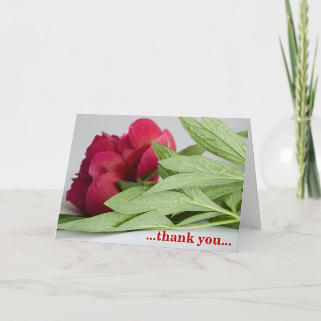 ...thank you... letterpress thank you card (Front)