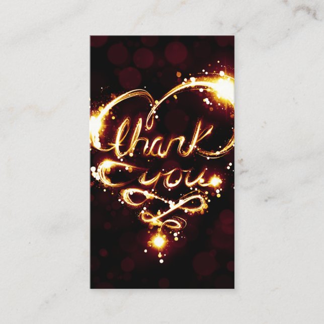 thank you light punch card (Front)