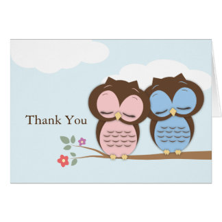 Owl Thank You Cards | Zazzle