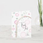 Thank You | Lively Fun Pink and Green Bubbles
