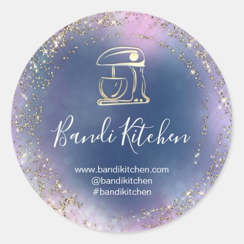 Thank You Logo Kitchen Cooking Chef Bakery  Classic Round Sticker