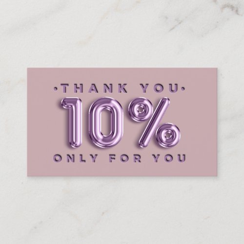 Thank You Logo QRCODE 10OFF Discount Code Insert