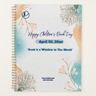 Thank you & Logo & Text personalize Planner