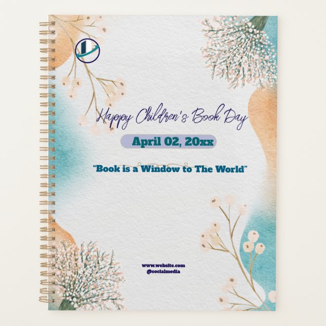 Thank you & Logo & Text personalize Planner (Front)