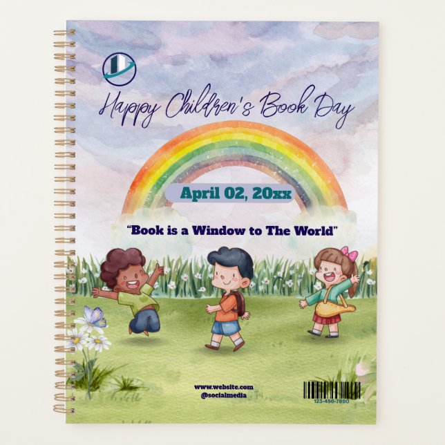 Thank you & Logo & Text personalize Planner (Front)