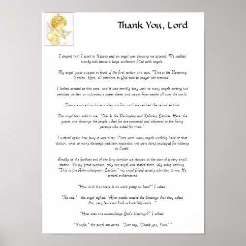 Thank You Lord Poster