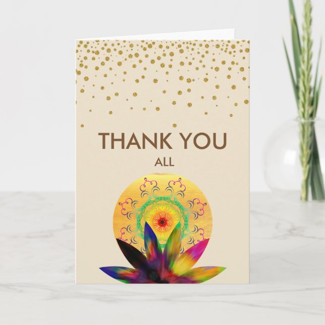 Thank You Lotus Flower Yoga Healing Health (Front)