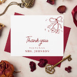 Thank You Lucky in Love Vegas Casino Bridal Shower<br><div class="desc">This elegant thank you card would make a wonderful addition to your bridal shower celebration! Easily add your own details by clicking on the "personalize" option.</div>