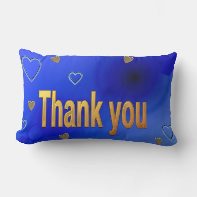 Thank you lumbar pillow (Front)