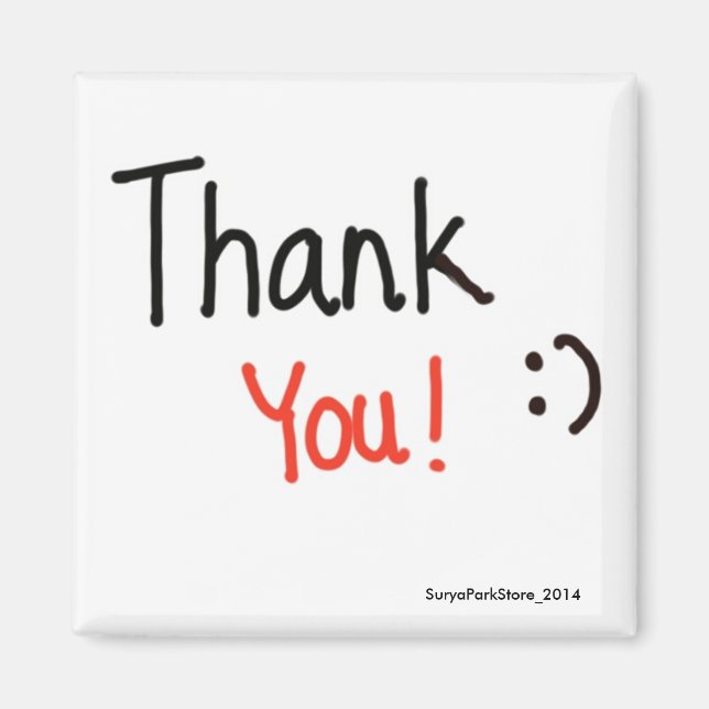 Thank You Magnet (Front)