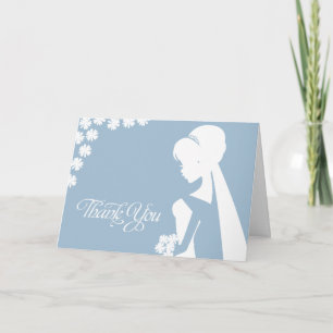Thank You Maid of Honor Bridal Flower Wedding Card