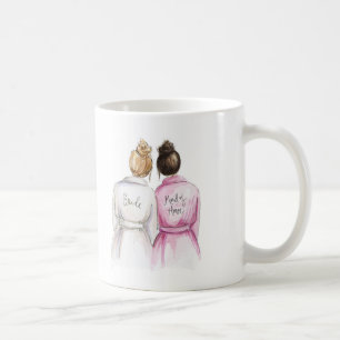 Thank you Maid of Honor Dk Bl Bride Dk Br Maid Coffee Mug